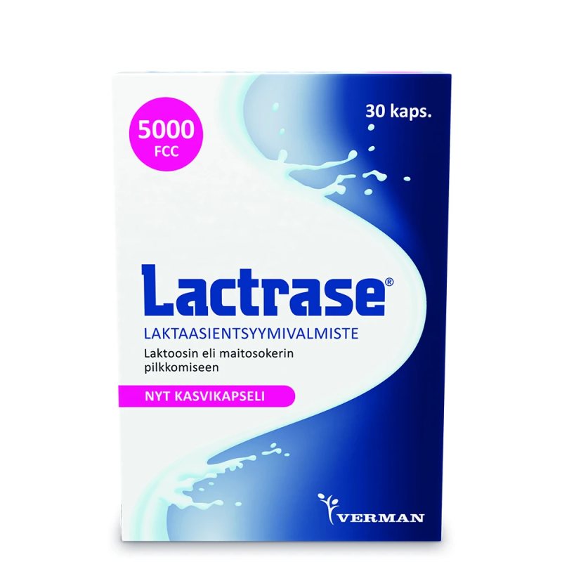 LACTRASE 5000 FCC laktazės fermentas kaps., N30
