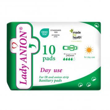 LADY ANION dieniniai higieniniai paketai N10, 240 mm