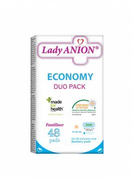 LADY ANION Duo Pack kasdieniniai įklotai N48, 155 mm