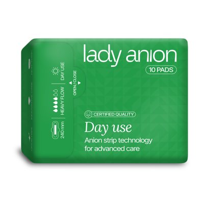 LADY ANION, higieniniai paketai dienai, 20 vnt., 240 mm
