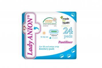 LADY ANION kasdieniniai įklotai N24, 155 mm