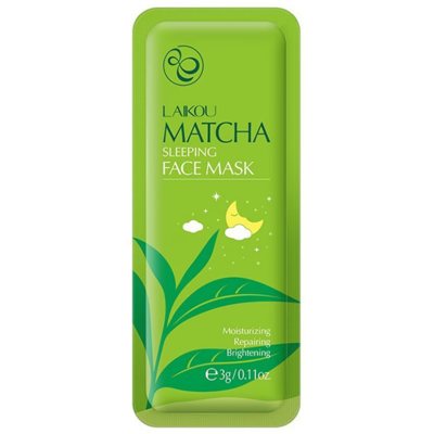 LAIKOU naktinė veido kaukė Matcha, 3 g