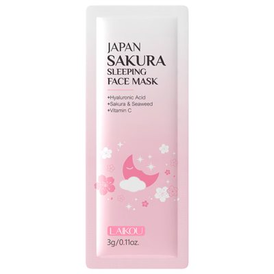 LAIKOU naktinė veido kaukė Sakura, 3 g