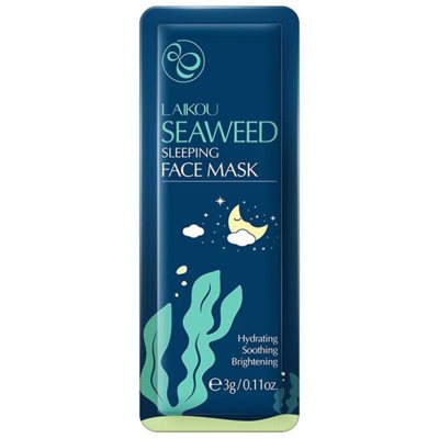 LAIKOU naktinė veido kaukė Seaweed, 3 g