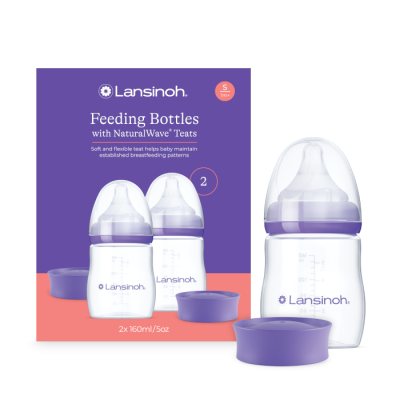 Lansinoh maitinimo buteliukai su žinduku, N2, 160 ml