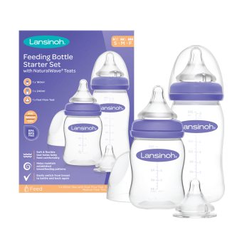 Lansinoh maitinimo buteliukų pradinis komplektas + 240 ml, 160 ml