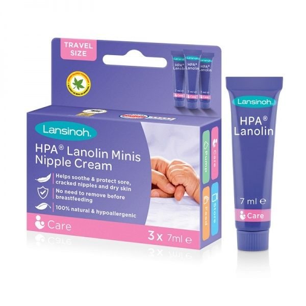 LANSINOH spenelių kremas MINI, x 7 ml, 3 vnt