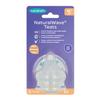 Lansinoh vidutinio pratekėjimo žindukas Medium Flow Natural Wave N2
