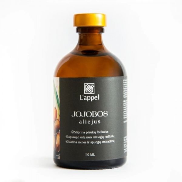 LAPPEL rafinuotas jojoba kūno ir plaukų aliejus, 110 ml
