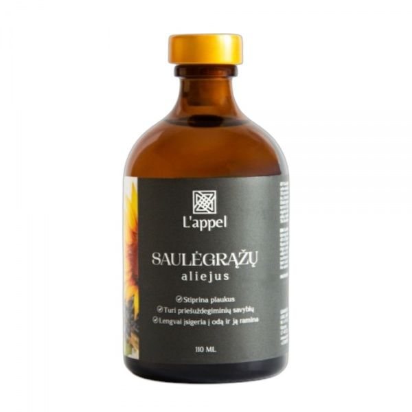 LAPPEL rafinuotas kūno ir veido saulėgrąžų aliejus, 110 ml