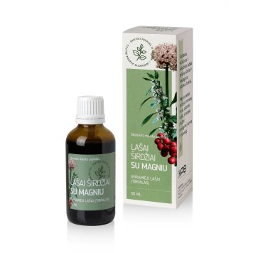 LAŠAI ŠIRDŽIAI su Magniu skystis, 50 ml