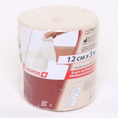 LAUMA, elastinis tvarstis, x 3 m, 12 cm