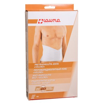 LAUMA VELCRO, elastinė juosta gydyti radikulitą, dydis L, Nr.2