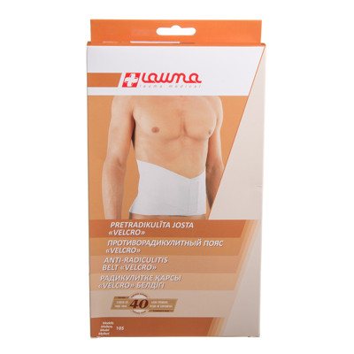 LAUMA VELCRO, elastinė juosta gydyti radikulitą, dydis XL, Nr.3