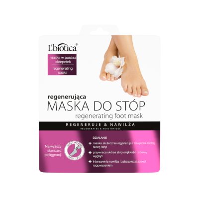 L‘BIOTICA atkuriamoji drėkinamoji pėdų kaukė-kojinės