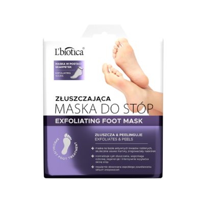 L‘BIOTICA šveičiamoji rūgštinė pėdų kaukė