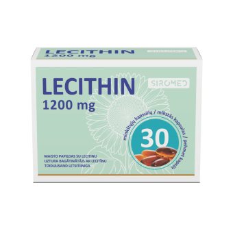 LECITHIN SIROMED 1200 mg, 30 kapsulių