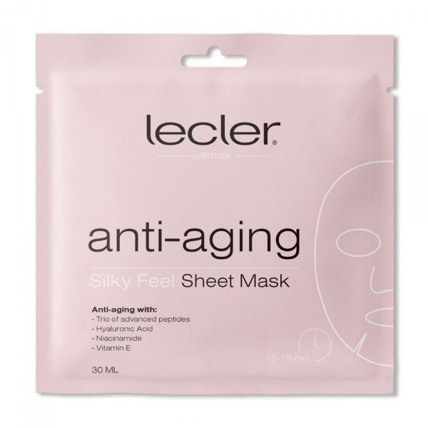 LECLER Anti-Aging stangrinanti lakštinė veido kaukė, N1
