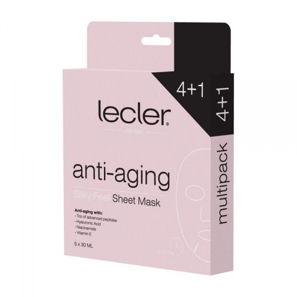 LECLER Anti-Aging stangrinanti lakštinė veido kaukė, N5