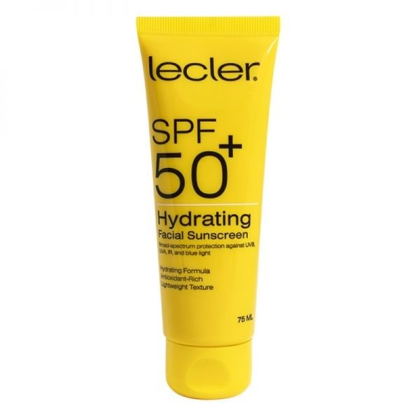 LECLER apsauginis veido kremas HYDRATING FACIAL SUNSCREEN, SPF50+, 75 ml