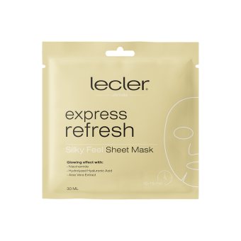 LECLER greito poveikio lakštinė veido kaukė EXPRESS REFRESH, 1 vnt