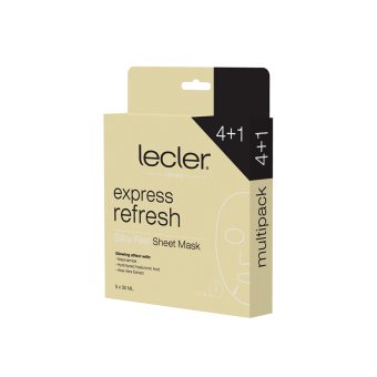 LECLER greito poveikio lakštinės veido kaukės EXPRESS REFRESH (4+), 5 vnt., 1 vnt