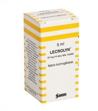 LECROLYN 40 mg/ml akių lašai, tirpalas N1, 5 ml