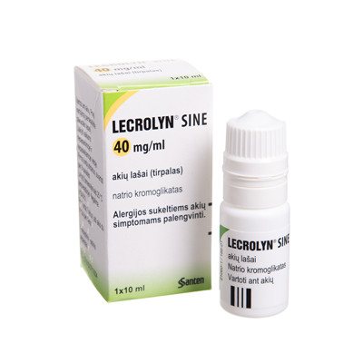 LECROLYN SINE, 40 mg/ml, akių lašai (tirpalas), N1, 10 ml