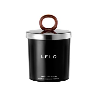 LELO FLICKERING TOUCH, feromoninė masažo žvakė (vanilė/kakavos kremas), 150 g