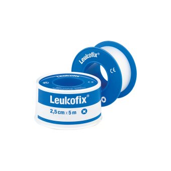 LEUKOFIX® Vandenį atstumiantis, permatomas medicininis pleistras, × 5 m, 1 vnt., 2.5 cm