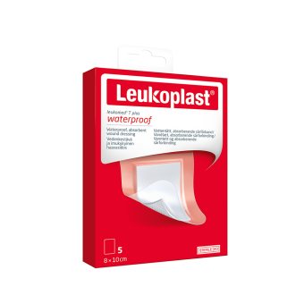LEUKOMED® T PLUS WATERPROOF vandeniui atsparus sterilus tvarstis, 5 vnt., 8 x 10 cm