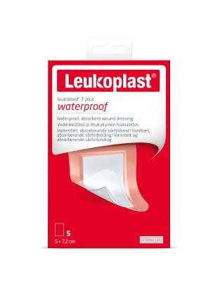 LEUKOPLAST Leukomed T plus vandeniui atsparus sterilus lipnus absorbuojantis tvarstis N5, 5 x 7.2 cm