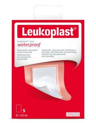 LEUKOPLAST Leukomed T plus vandeniui atsparus sterilus lipnus absorbuojantis tvarstis N5, 8 x 10 cm