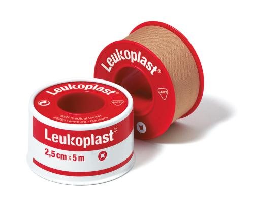 LEUKOPLAST Normal medicininis pleistras plastikinėje ritėje x 5 m N1, 2.5 cm