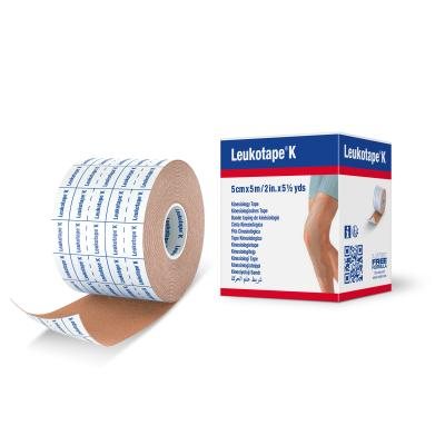 LEUKOTAPE K Kineziterapinis pleistras (teipas) x 5m spalva BEIGE, N1, 5 cm