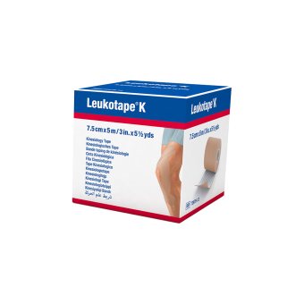 LEUKOTAPE K kineziterapinis pleistras, x 5m, 1 vnt., 7.5 cm