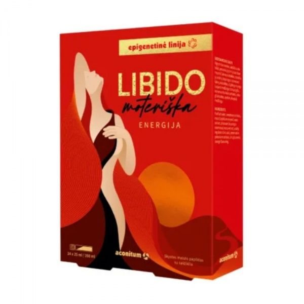 LIBIDO maisto papildas MOTERIŠKA ENERGIJA, x 25 ml, 14 vnt