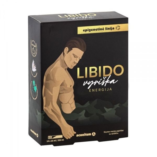 LIBIDO maisto papildas VYRIŠKA ENERGIJA, x 25 ml, 14 vnt