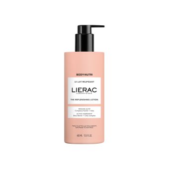LIERAC puoselėjamasis losjonas su sviestmedžių aliejumi ir šlapalo kompleksu BODY-NUTRI, 400 ml