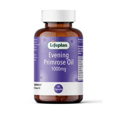 LIFEPLAN EVENING PRIMROSE OIL, 1000 mg, nakvišų aliejus, 90 kapsulių