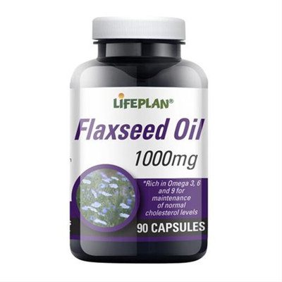 LIFEPLAN FLAXSEED OIL, 90 kapsulių