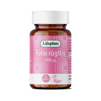 LIFEPLAN FOLIO RŪGŠTIS 400 mg, N90