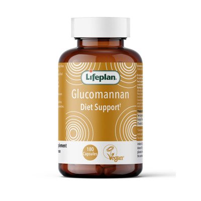 LIFEPLAN GLUCOMANANN DIET SUPPORT, gliukomananas, 180 kapsulių