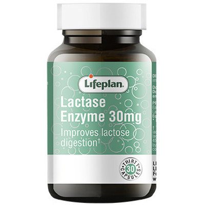 LIFEPLAN LACTASE ENZYME, laktazės fermentas, 30 kapsulių