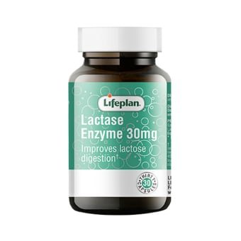 LIFEPLAN laktazės fermentas, 30 kapsulių