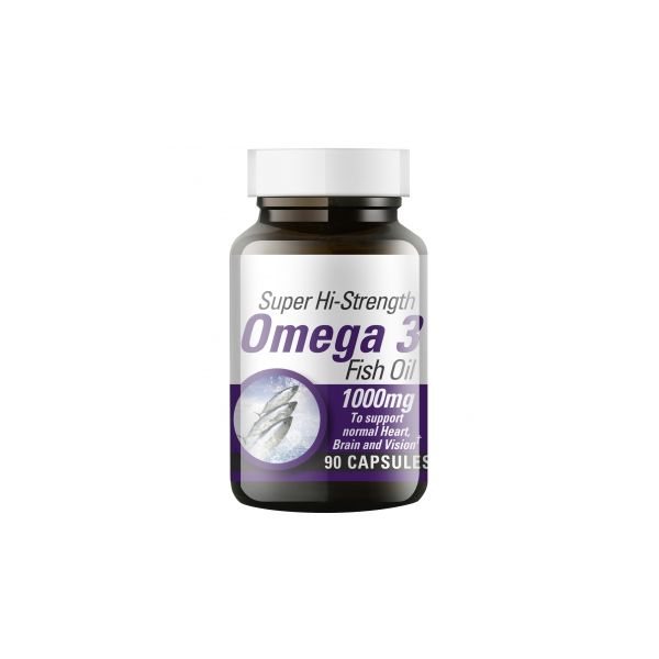 LIFEPLAN maisto papildas OMEGA-3 SUPER HI-STRENGHT, 90 kaps.