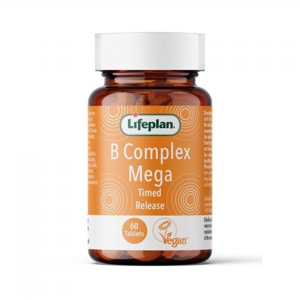 LIFEPLAN maisto papildas VITAMIN B COMPLEX MEGA, 60 tab.