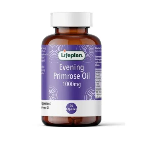 LIFEPLAN nakvišų aliejus EVENING PRIMROSE OIL, kaps., N90, 1 g