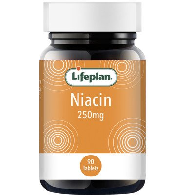 LIFEPLAN NIACINAS (VIT. B3) 250 mg, 90 tablečių