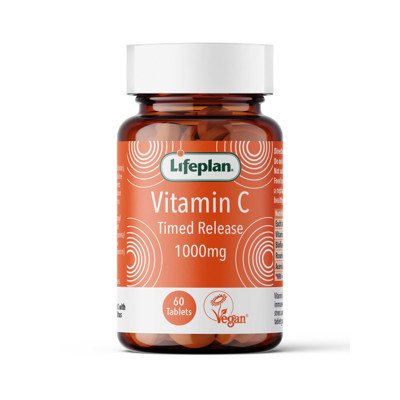 LIFEPLAN VITAMIN C 1000 mg TIMED RELEASE, palengva įsisavinamas vitaminas C, tabletės N60